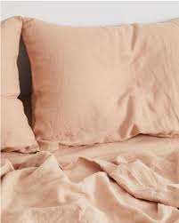 Terracotta 100 Flax Linen Bedding Set Bed Linen Sets Linen Duvet Linen Duvet Covers