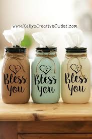 Farmhouse Decor Tissue Holder Mason Jar Tissue Holder Etsy Mason Jar Crafts Diy Mason Jar Diy Jar Crafts