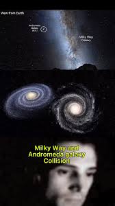 Milky Way and Andromeda Collision #shorts #astronomy #space #ytshorts