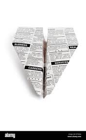 Newspaper Airplane, Classified Ad ...