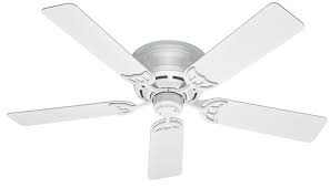 Despite sitting close to the ceiling, all of the models on our list can still move a lot of air to help keep you cooler on those hot summer days. Hunter Low Profile Iii 52 Indoor Flush Mount Ceiling Fan In White Lightsonline Com