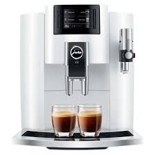 This professional machine for household use is brimming with the latest technology for outstanding results. Jura E8 White Refurbished Espresso Machine 1st In Coffee