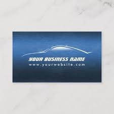 Automotive Cool Blue Car Auto Business Card Zazzle Com Auto Business Blue Car Business Card Template Design