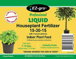 Check spelling or type a new query. Amazon Com Indoor Plant Food By E Z Gro 15 30 15 Pt Liquid Plant Food For Your Indoor Plants Our Liquid Fertilizer Increases Bud Set In Flowering Our Indoor Plant Fertilizer Has