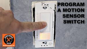 How To Program The Maestro Motion Sensor Light Switch Youtube