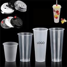 100Pcs] Plastic Pp Flat Cup With Lid Set! ( 12Oz, 16Oz, 22Oz ) 95Mm For  Milktea, Disposable Cup | Shopee Philippines