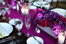 Fuschia And Purple Wedding Decor Purple Red Fuschia Wedding Flower Centerpieces Ca Purple Wedding Decorations Fuschia Wedding Flowers Purple Centerpieces