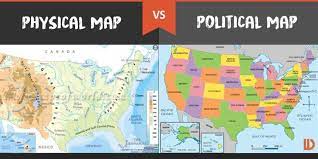 Types Of Physical Maps Third Grade.types Of Maps: Physical And Political Maps – English Is Fun In  Stefie's Class