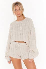 Maybe you would like to learn more about one of these? Got Cable Knit Sweater And Shorts Lounge Set Cute Lounge Outfits Sweater And Shorts Loungewear Outfits