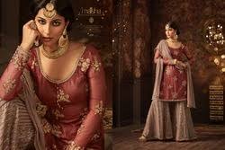 Sarees, saris, women ethnic wear, latest sarees, latest salwar kameez, latest lehenga, lehenga cholis, indo western, bollywood fashion wear Women S Embroidered Designer Party Wear Sarara Suit Id 19860305197