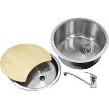 Check spelling or type a new query. Round Bowl Kitchen Sink Drainer Kit 440 X 185mm Deep