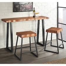 Torrani 3 Piece Counter Height Pub Set Maybe For The Game Room Or Behind The Couch Pub Set Pub Table Sets Pub Table