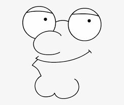 Since peter is turned towards the right, his eyes are not centered on his face, rather they are to the right of the gumdrop shaped head. Peter Griffin Face Png Free Peter Griffin Face Png Transparent Images 42281 Pngio