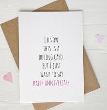 Funny Anniversary Card Boring Card Happy Anniversary Gift Etsy Happy Anniversary Gifts Funny Anniversary Cards Funny Gift Cards