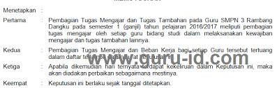 Sk pembagian tugas mengajar sd doc. Sk Pembagian Tugas Mengajar Guru Sd Smp Sma Dan Smk 2017 2018 Info Pendidikan Terbaru