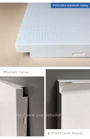 Fashion Office Perforated Aluminum Ceiling Metal Ceiling Ceiling Building Materials