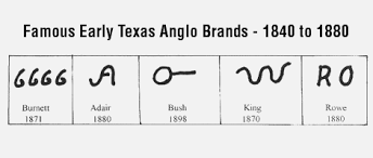 Famous Early Texas Anglo Brands 1840 To 1880 Cattle Brands Brand Management Horse Brand