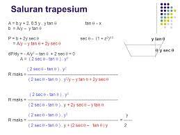 Contoh Soal Saluran Trapesium