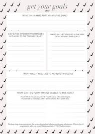 A Goal Setting Worksheet That Wasn T Made In The 90 S Move Nourish Believe Goals Worksheet Goal Setting Worksheet Goal Planning