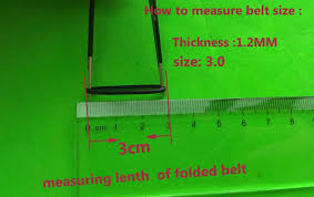 In the us, belt sizes use inches, while most european countries measure the belt size in centimeters. 10pcs Lot 1 2mm Thickness 2 5 6 5 Cm All Size Transmission Belt Size Folded Lenth 2 5 Cm Drive Belt Dvd Vcd Cd Rubber Belt Belt Size Belt Dvdbelt Belt Aliexpress