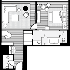 Executive Suite Room Planning Hotel Restaurant Design House Floor Plans