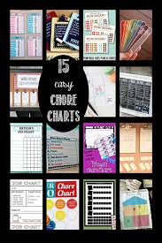 15 Easy Chore Charts
