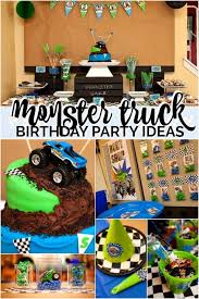 Monster Truck Birthday Party Ideas Monster Truck Theme Birthday Party Truck Theme Birthday Monster Truck Theme Birthday