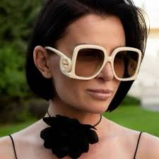 BRAND NEW GUCCI GG1326S 002 Ivory/Brown Women Sunglasses