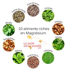 Sources Magnesium Aliments Riches En Magnesium Alimentation Nutrition