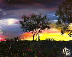 Tm + © 2021 vimeo, inc. Sunset Over Texas Ages 15 Saturday July 31 2021 Painting With A Twist New Braunfels Tx