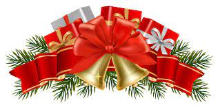 Christmas Presents And Bells Border Merry Christmas Calligraphy Christmas Wreath Clipart Christmas Calligraphy