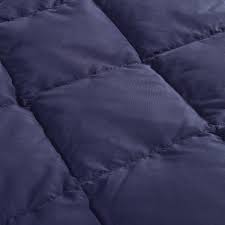 The lightest materials are cotton, down, and fleece. St James Home Packable Duck Down Throw Blanket