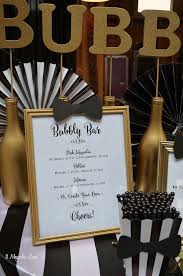 Black And Gold Party Decorations Black And White Bowtie Ball 11 Magnolia Lane Black Gold Party Black And Gold Theme Bubbly Bar