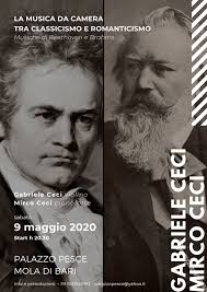 9 maggio 2020: La Musica da camera fra classicismo e romanticismo [Musiche  di Beethoven e Brahms]