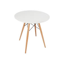 Explore over the internet to get inspiration for your dining room. Eiffel Inspired Small White Circular Dining Table With Beech Wood Legs