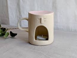 Handmade Wax Burner Wax Melt Burner Ceramic Oil Burner Wax Etsy In 2020 Ceramic Oil Burner Wax Melts Ceramic Oil Diffuser