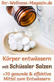 Entwassern Mit Schussler Salzen Gegen Wassereinlagerungen Zum Entgiften