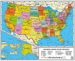 Landkarten und stadtpläne der usa». Usa Landkarte Politische Karte Gunstig Bei Geosmile De