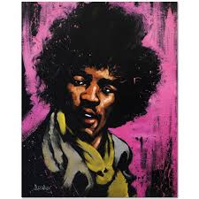 Jimi Hendrix (Purple Haze)" Expressionism