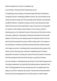 This short video by john bond of riverwinds consulting gives tips on writing a journal article. Calameo Journal Essay Writing An Article Of Marketing Journal