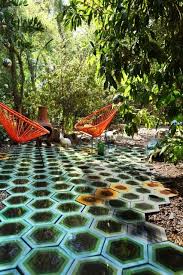 Arrange your tiles for the planter. Wallace Gardens Outdoor Tiles Cement Tile Garden Tiles