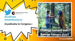 Delhi Elections Exit Polls Predict Congress Rout Netizens Come Up With Hilarious Memes Trending News The Indian Express