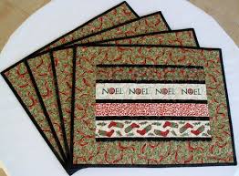 Quilted Placemats Christmas Placemats Noel Table Mats Green Red Placemats Set Of 4 Placemats Ha Christmas Placemats Place Mats Quilted Tea Towels Diy