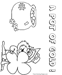 To print the free st. St Patrick S Day Coloring Pages Leprechaun And Pot Of Gold
