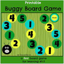 Numbers Game For 1 5 Preschool Board Games Preschool Games Board Games