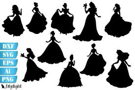 Download Disney Princess Silhouette Svg Free Free Svg Cut Files Create Your Diy Projects Using Your Cricut Explore Silhouette And More The Free Cut Files Include Svg Dxf Eps And Png Files SVG Cut Files