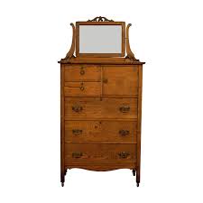 Shop tall dressers at chairish, the design lover's marketplace for the best vintage and used furniture, decor and art. 60 Off Antique Tall Dresser With Mirror Storage
