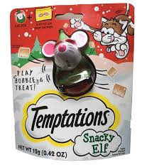 Temptations Snacky Elf The Cat Loves Her Temptations Treats Whiskas Temptation Cat Treats Snacky Mouse Elf Tre Treat Dispenser Cat Treats Cat Toys