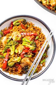 Anyway, this chicken stir fry recipe is loaded with fresh vegetables instead of noodles. Low Carb Keto Chicken Stir Fry With Cauliflower Rice Wholesome Yum