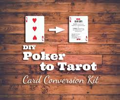 Making your own set of cards can give you a deeper connection to your cards. Convert Poker Cards To Tarot Cards 6 Steps Instructables